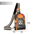 Cat Flowers Crossbody Bags Backpack Chest Bag Shoulder Bag Waist Bag