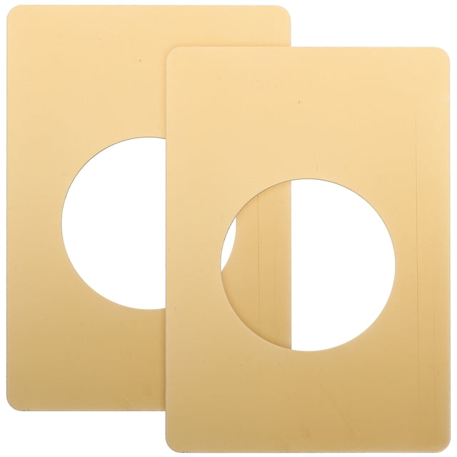 Golden Door Lock Cover Plates for Home Use Durable Stainless Steel Deadbolt Covers Simple to