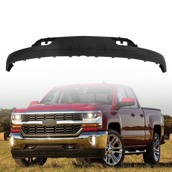 WaiRitoday Compatible with Chevrolet Silverado 1500 2016-2018 Front Lower Bumper Valance W/Tow Hooks