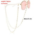 thumbnail image 2 of Non-slip Metal Butterfly Gold Leaves Sunglasses Holder Eyewear Accessories Reading Glasses Lanyard Eyeglass Chains 4, 2 of 8