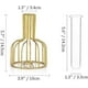 thumbnail image 4 of Glass Propagation Station with Metal Frame, Gold Flower Vase, Test Tube Vase for Hydroponic Plant, Small Bud Vase for Home Kitchen Office Table Top De, 4 of 5