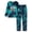 Blue Graffiti(Long Sleeves & Pants), variant on Beezizac Trendy Tie Dye Pajama Set for Little & Big Girls - Rainbow Graphic Long Sleeves & Pants PJ Set Size 10