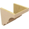 thumbnail image 5 of 12"W x 12"D x 12"H Wide Asheboro Rough Cedar Woodgrain TimberThane Corbel, Primed Tan, 5 of 6