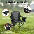 thumbnail image 4 of VEVOR Portable Camping Chair Heavy Duty Outdoor Folding Chairs with Cup Holder, 4 of 7