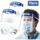 thumbnail image 1 of Set de 10 viseras protectoras para la cara, mascarilla de plástico ligera y ajustable para evitar saliva, gotas, polen y polvo., 1 of 5