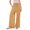 Yellow, variant on WIZUTIZ Palazzo Pants for Women Beach Comfy Trendy Relaxed Fit Wide Leg Beach Pants Spandex Elastic High Rise Trousers Solid Drawstring with Pockets Sweatpants Fitness Work Green