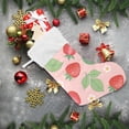 thumbnail image 6 of Coolnut Strawberry Christmas Stocking Personalized Large Candy Stocking, Xmas Stockings Decoration Hanging Gift for Family Holiday Party Ornaments Decor Fireplace, 6 of 7