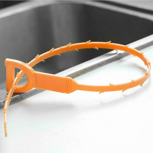 Limpiador de desagües reutilizable para una limpieza eficaz y fácil de usar. Eliminador de obstrucciones de desagües diseñado para eliminar cabello y residuos en los sistemas de plomería de su hogar