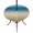 Brown Blue, variant on Round Outdoor Tablecloth with Umbrella Hole and Zipper, Burnt Orange Teal Ombre Tablecloth with Elastic Waterproof, Modern Gradient Abstract Art Patio Table Covers for 31" - 35" Picnic Pool Tables