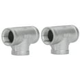thumbnail image 4 of Sonew 2Pcs 316 Stainless Steel NPT 1/2‑150T Tee Adapter Connector Threaded Cast Pipe Fittings,Plumbing Accessory,Tee Fitting, 4 of 11