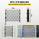 thumbnail image 3 of VEVOR Puerta de seguridad plegable individual, puerta plegable de 48" de alto x 71" de ancho, puerta de seguridad de acordeón de acero, puerta de seguridad expandible flexible, puerta de, 3 of 9