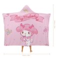 thumbnail image 2 of My Melody Wearable Blankets Hooded Soft Hoodie Blanket Winter Warm Throw Blankets Cape 50"x60", 2 of 8