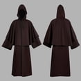 thumbnail image 2 of GDREDA Chapeaux pour Femmes Unisexe Robe à Capuche Couleur Unie Marron,G, 2 of 4