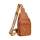 thumbnail image 2 of Bolso de cuero para mujer - Bolso bandola, diseño europeo vintage, 14,56x6,69x2,16 pulgadas, bolso de viaje en naranja, gris, rojo, beige, 2 of 6