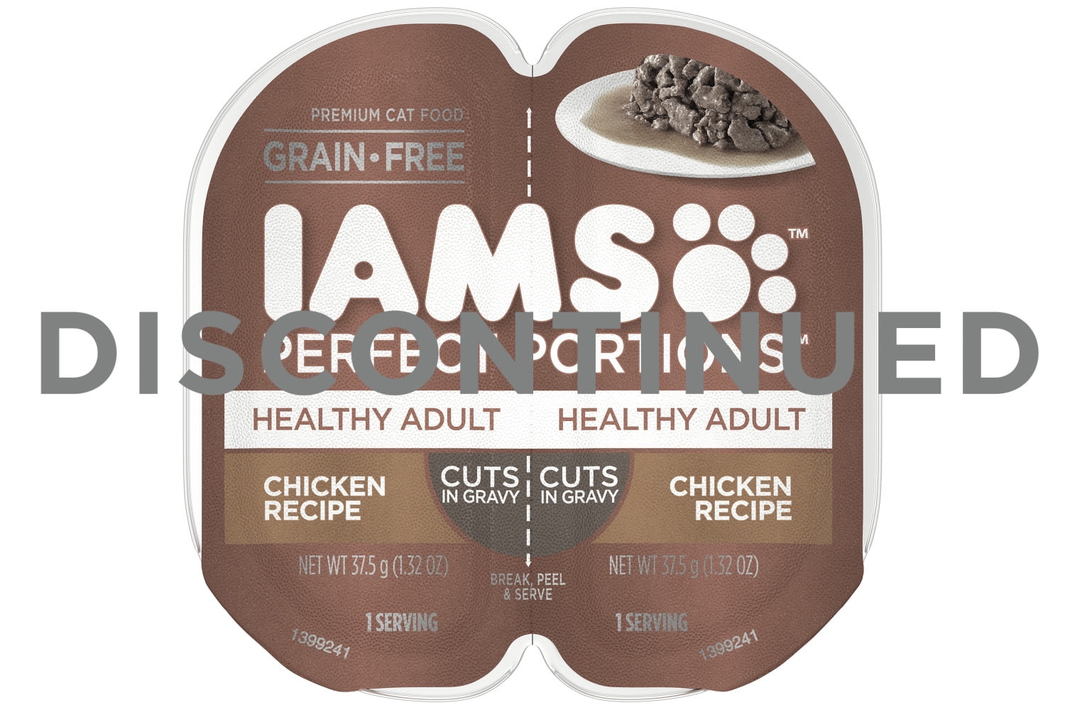 IAMS PERFECT PORTIONS Healthy Adult Wet Cat Food Cuts in Gravy, Grain