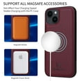 thumbnail image 4 of Dteck Detachable 2 in 1 Wallet Case for Samsung Galaxy A15 5G,Magnetic Leather Card Slots Case Shockproof Rubber Mag-Safe Cover with Wrist Strap for Galaxy A15,Winered, 4 of 13