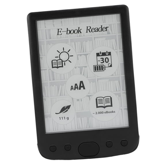 6 Inch EBook Reader, 800x600 Touchscreen Electronic Book Readers, Ink Screen Reader with Protective Case, 2500mAh Battery, Eye Friendly
