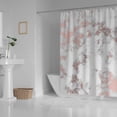 thumbnail image 3 of Coolnut Bath Shower Curtain Liners Rose Gold Marble 60x72in Polyester Waterproof with 12 Curtain Hooks, 3 of 6
