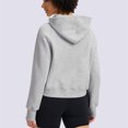 thumbnail image 6 of hxobax Womens Cropped Hoodies Sweatshirts Fleece Pullover Long Sleeve Hooded Outwear with Thumb Hole, 6 of 8