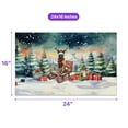 thumbnail image 5 of Merry Christmas Santa Reindeer Antlers Belgian Malinois Sleigh Xmas Winter Holiday Doormat Sheepdog Dog Lover Gifts Indoor Outdoor Welcome Mat - 00023, 5 of 5