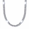 thumbnail image 2 of FlashingBlinkyLights Silver Light Up LED Mardi Gras Bead Necklace, 2 of 4