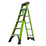 Little Giant King Kombo 2.0 6'-10' Industrial Fiberglass Combination Ladder, Type 1AA - 375 lbs Rated