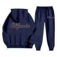 thumbnail image 7 of CONFREE Mens 2 Peice Sweatsuit Casual Men's Jogging Tracksuit Set Letter Graphic Pullover Hoodies Pants Athletic Sweat Suit for Men, 7 of 7
