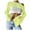 Yellow, variant on Youmylove Womens Summer Dresses Seductive Round Neck Solid Color Hollow Out Knit Sweater Long Sleeve Cover Up Top For Women Beach Coverup Dresses