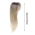 thumbnail image 3 of Eqslft Hair Topper 18 inch Toppers Hair pieces for Women with Thinning hair, Comfortable Base Hairtopper Clip in Bangs,360 3D Topper, 3 of 5