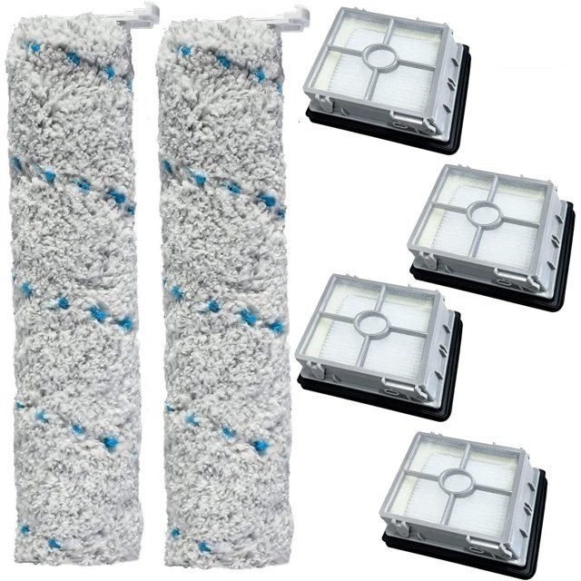 6 Pack Replacement Main Brush Roller Hepa Filter Compatible