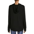 thumbnail image 5 of Athletic Works Women's Athleisure Mock Neck Hoodie, 5 of 5