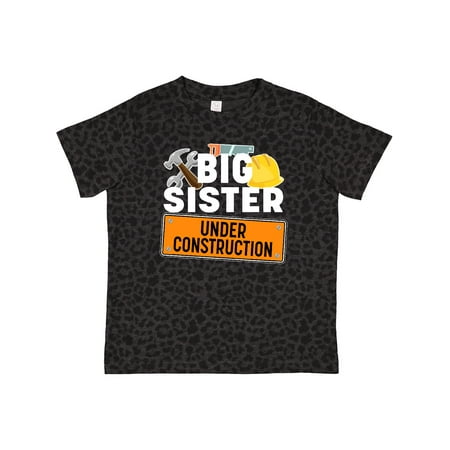 

Inktastic Big Sister Under Construction Gift Toddler Toddler Girl T-Shirt