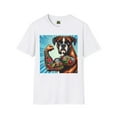 thumbnail image 4 of Boxer Tattoos Pop Art Unisex Softstyle T-Shirt, 4 of 10