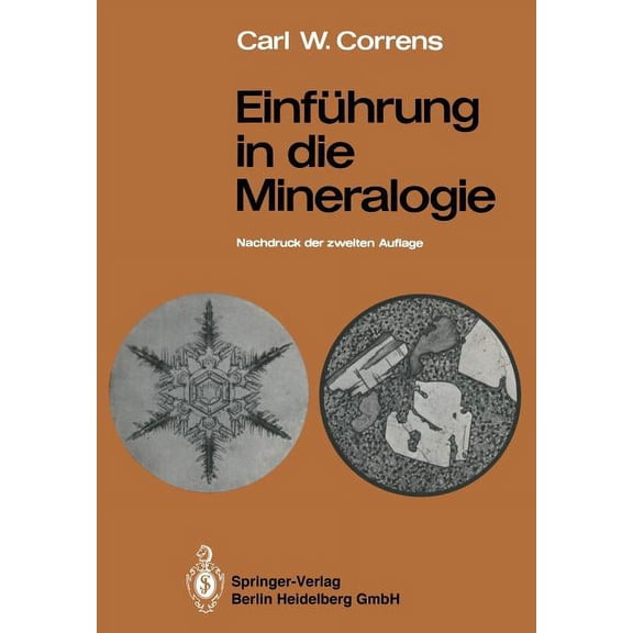 Einführung in Die Mineralogie: Kristallographie Und Petrologie, (Paperback)