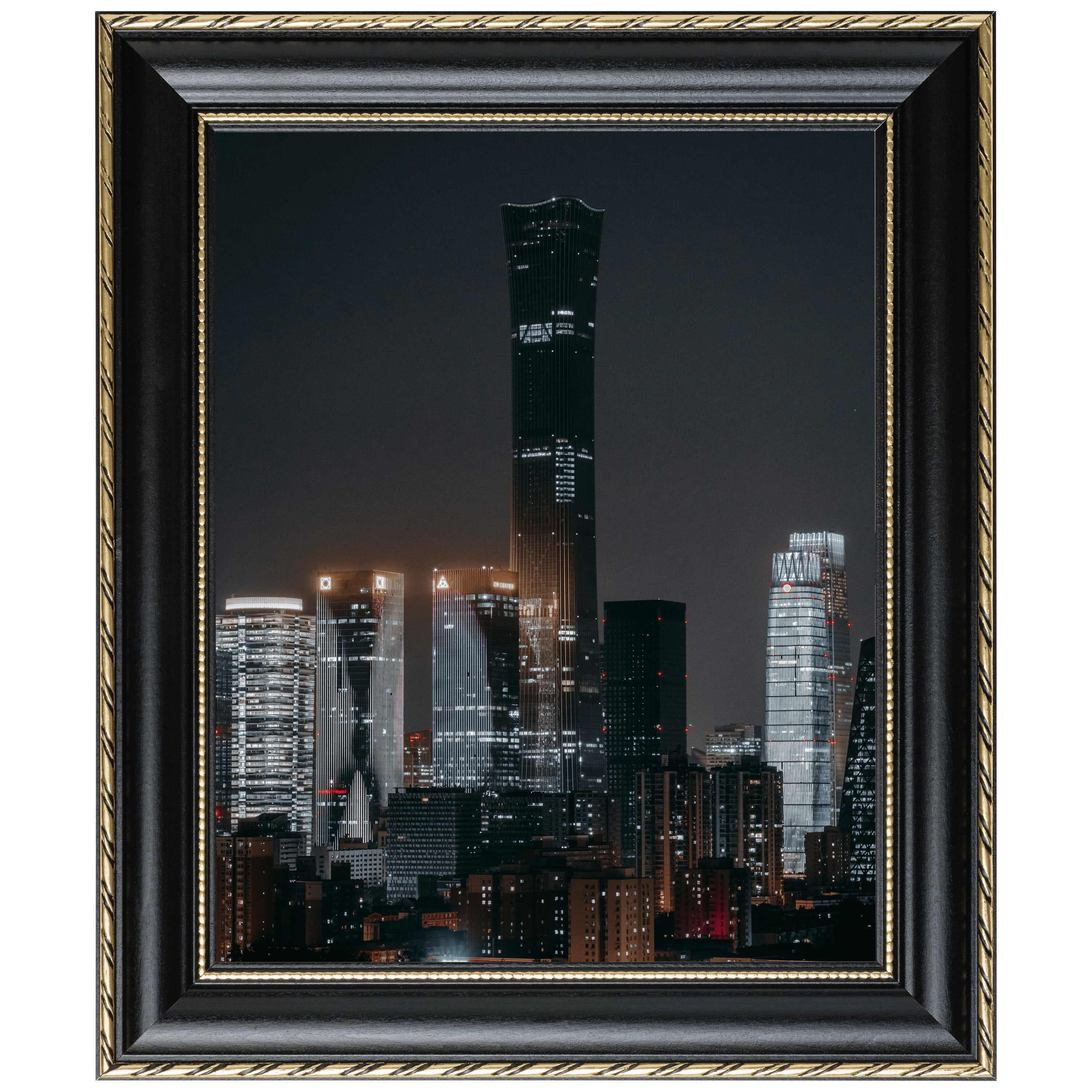 Craig Frames Victoria, 25x30 inch Picture Frame, Ornate Black and Gold