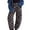 Navy, variant on Women's Baggy Barrel Jeans Print Denim Ankle Pants Wide Leg Patchwork Style