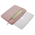 thumbnail image 4 of Mosiso Polyester Horizontal Laptop Sleeve Case Bag Cover for 13-13.3 Inch MacBook Pro, MacBook Air, Notebook Computer, Pink, 4 of 7
