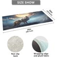 thumbnail image 3 of SKYSONIC Night Wolf Pattern Kitchen Mats 20"x39" Absorbent Non Slip Runner Rug Machine Washable Kitchen Floor Mat for Home Bathroom Door, 3 of 7