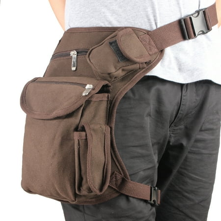 Multi Functional Men Canvas Tactical Motorcycle Riding Thigh Multi Functional Men Canvas Tactical Motorcycle Riding Thigh Leg Pack Waist Belt Bag