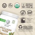 thumbnail image 3 of Sunwarrior Harvest Organic Psyllium Husk Powder, Fiber Supplement for Gut Health, 11.64 oz, 3 of 7