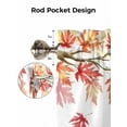 thumbnail image 5 of Maple Leaf Valances for Windows Fall Fallen Leaves Branch Autumn Plant Kitchen Valance Curtain Rod Pocket Small Curtains for Cafe Bathroom Laundry Basement 60" x 18", 5 of 8