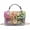 Colorful, variant on Colorful Graffiti Print Studded Transparent PVC Crossbody Bag, Women's Top Handle Chain Satchel Purse, Trendy Street Style Handbag ﻿ ﻿