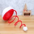 thumbnail image 5 of Sparsain Fabric Santa Hats Elastic Santa Headdress Party Favors for Holiday Red, 5 of 6