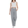 thumbnail image 6 of Girls Baggy Sweatpants Straight Leg Drawstring Athletic Pants Elastic Waist Striped Joggers Loose Soft Stretchy Trousers, 6 of 7