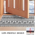 thumbnail image 3 of Black Geometric Triangle Diamond Pattern Door Rugs,Washable Non Slip Door Mats Indoor,Decorative Door Mats,Entry Mat Indoor for Entrance,Bedroom,Kitchen,Bathroom,17"x30", 3 of 6