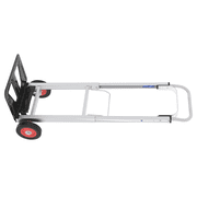 Small Heavy-Duty Moving Dolly for Furniture with Foldable Design & Adjustable Handle 9020-Style, Compact Storage | Metal Frame & Rubber Wheels Black