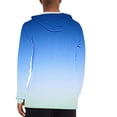 thumbnail image 4 of OHMZYZO Men's Sun Protection Hoodie Shirts Long Sleeve UPF 50+ Swim Shirt with Hood Lightweight Quick Dry Running Hiking Tops ZZ-Sky Blue L, 4 of 7