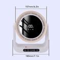 thumbnail image 4 of Ventilador De Escritorio Sin Blad Sin Babeo, Un Ventilador De Circulador De Aire De Pantalla Digital Recargable Recargable De USB Con Ventilador De Mesa Giratorio Vertical, 4 of 7