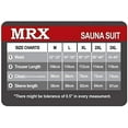 thumbnail image 2 of MRX Heavy Duty Sweat SAUNA SUIT With Hoodie Exercise Gym Suit Fitness Weight Loss Slimming MMA Training Black (Large), 2 of 5