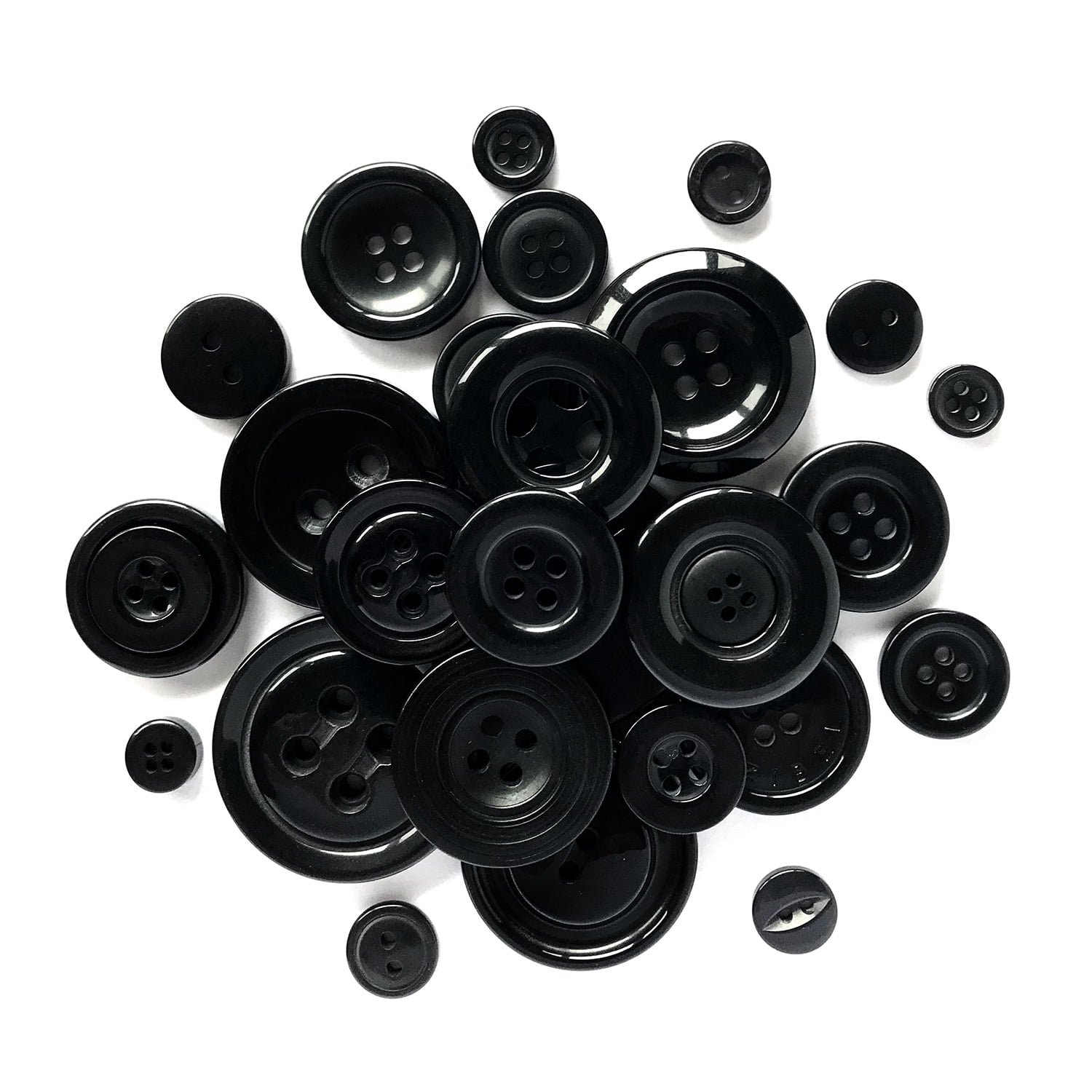 Buttons Galore 700+ Neutral Color Craft & Sewing Buttons in Mason Jar